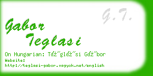 gabor teglasi business card